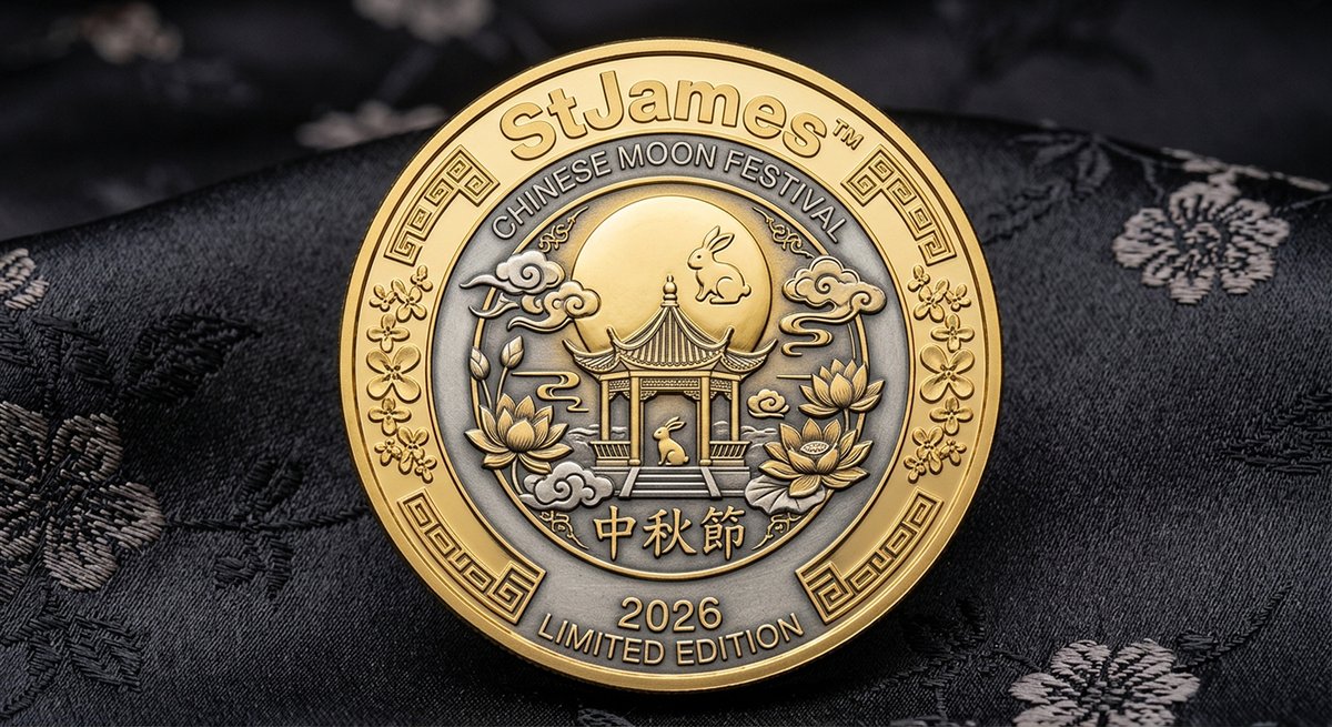 StJamesTM's tweet photo. StJames™ 2026 Commemorative Moon Festival Coin #moonfestival #china #moonfestival2026 https://t.co/iUpk8pkQTn