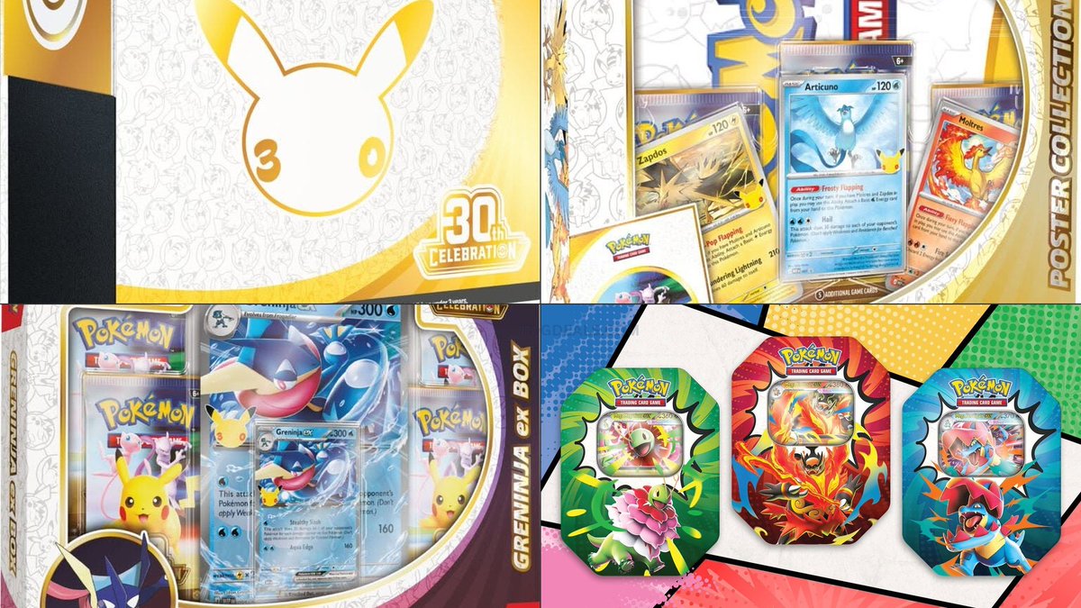 POKEMONAIBOT's tweet photo. HUGE TARGET POKÉMON DROP EXPECTED TONIGHT 🎯

Another wave is loaded on Target’s backend and expected to start around 12 AM PT / 3 AM ET, with products likely going live in waves! ⏰

30th Celebration Elite Trainer Box — 40K+
https://t.co/0k2KwLaDGf

30th Celebration Poster Collection — 11K+
https://t.co/ZJpmPUCaA9

30th Celebration Greninja ex Box — 5K+
https://t.co/S0oUVB0q9T

Pitch Black Booster Bundle — 20K+
https://t.co/ljTLgtIIoi

Ascended Heroes Booster Bundles & Tins are also loaded, but stock is around 1K or less on each — VERY low stock and virtually impossible to get, so these probably won’t be worth going for.

Be ready around 12 AM PT / 3 AM ET — we’ll post as products go live! 🔔

#ad