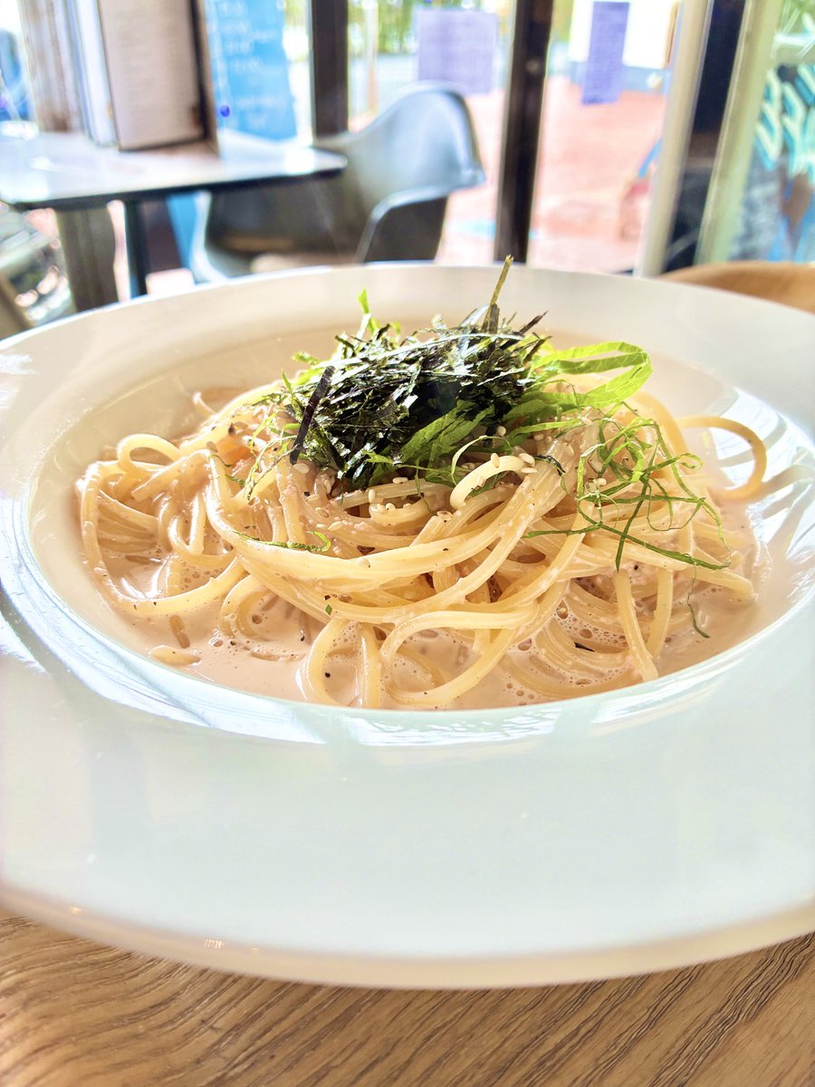 TripleCafe's tweet photo. 明太子のクリームパスタ🍝
ランチタイム、ドリンクセット☕️🍹🍽️ https://t.co/IlwqJ4qEdN