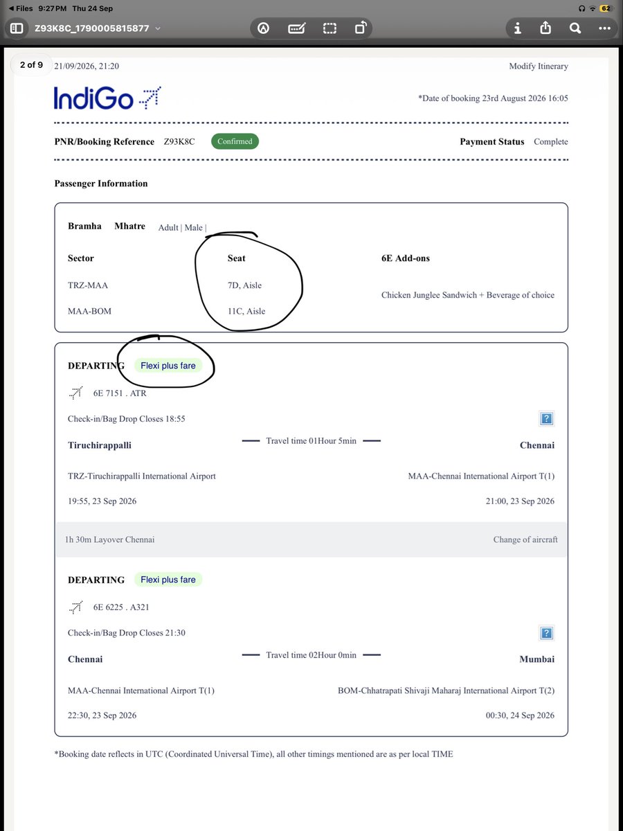 whydoyoucare__7's tweet photo. @ashish9nanda @IndiGo6E Brother I also paid for 2 specific seats and their guy named Manish said I didn’t. They don’t have correct data’s. My father didn’t come so lost one ticket too. https://t.co/DTomOTOiUi