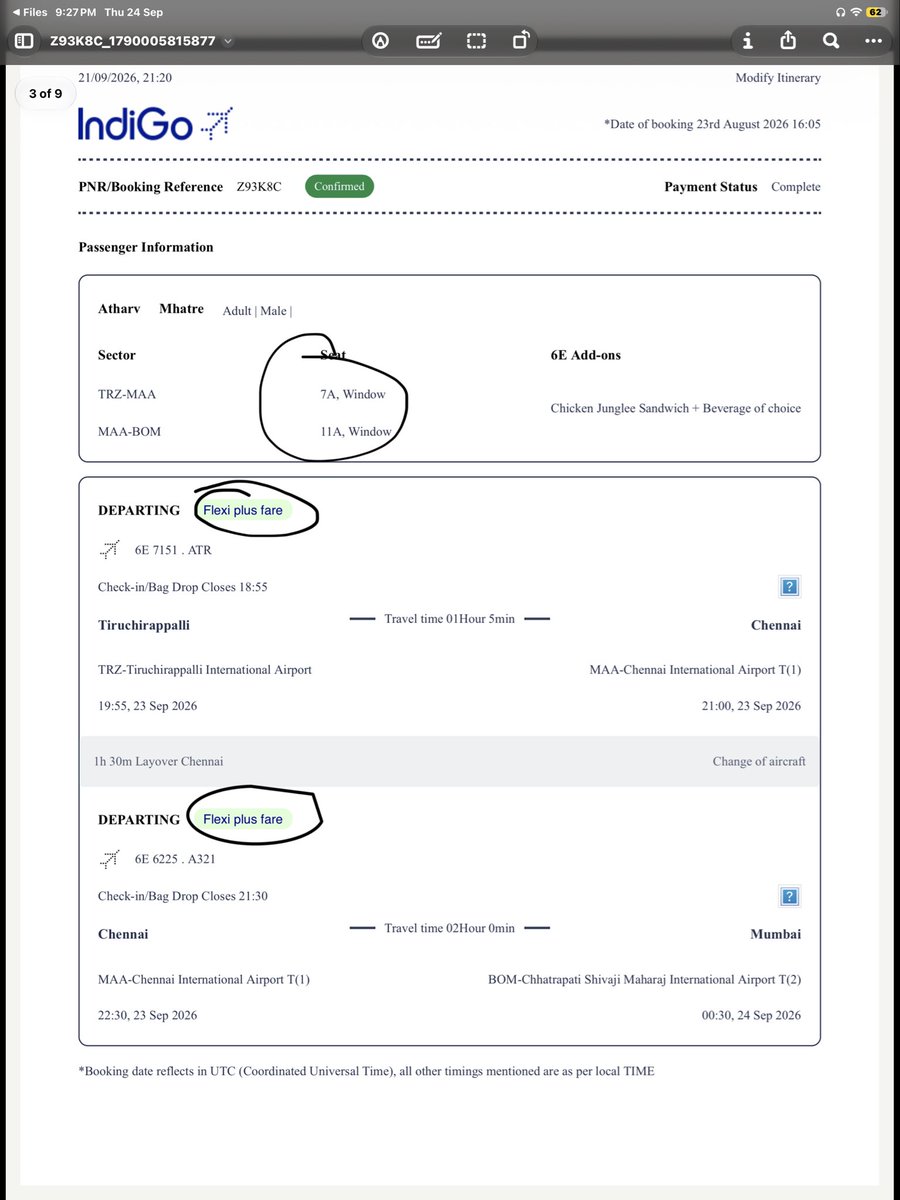 whydoyoucare__7's tweet photo. @ashish9nanda @IndiGo6E Brother I also paid for 2 specific seats and their guy named Manish said I didn’t. They don’t have correct data’s. My father didn’t come so lost one ticket too. https://t.co/DTomOTOiUi