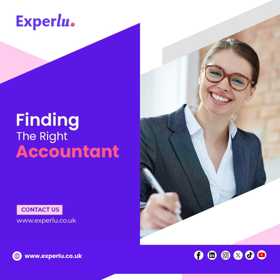 experlu's tweet photo. Need the right accountant? Get matched with trusted experts through Experlu today. Visit - #FindAnAccountant #AccountingSupport #BusinessFinance #TaxExperts #SmallBusinessUK #EntrepreneurSupport https://t.co/kDJQD41UHJ