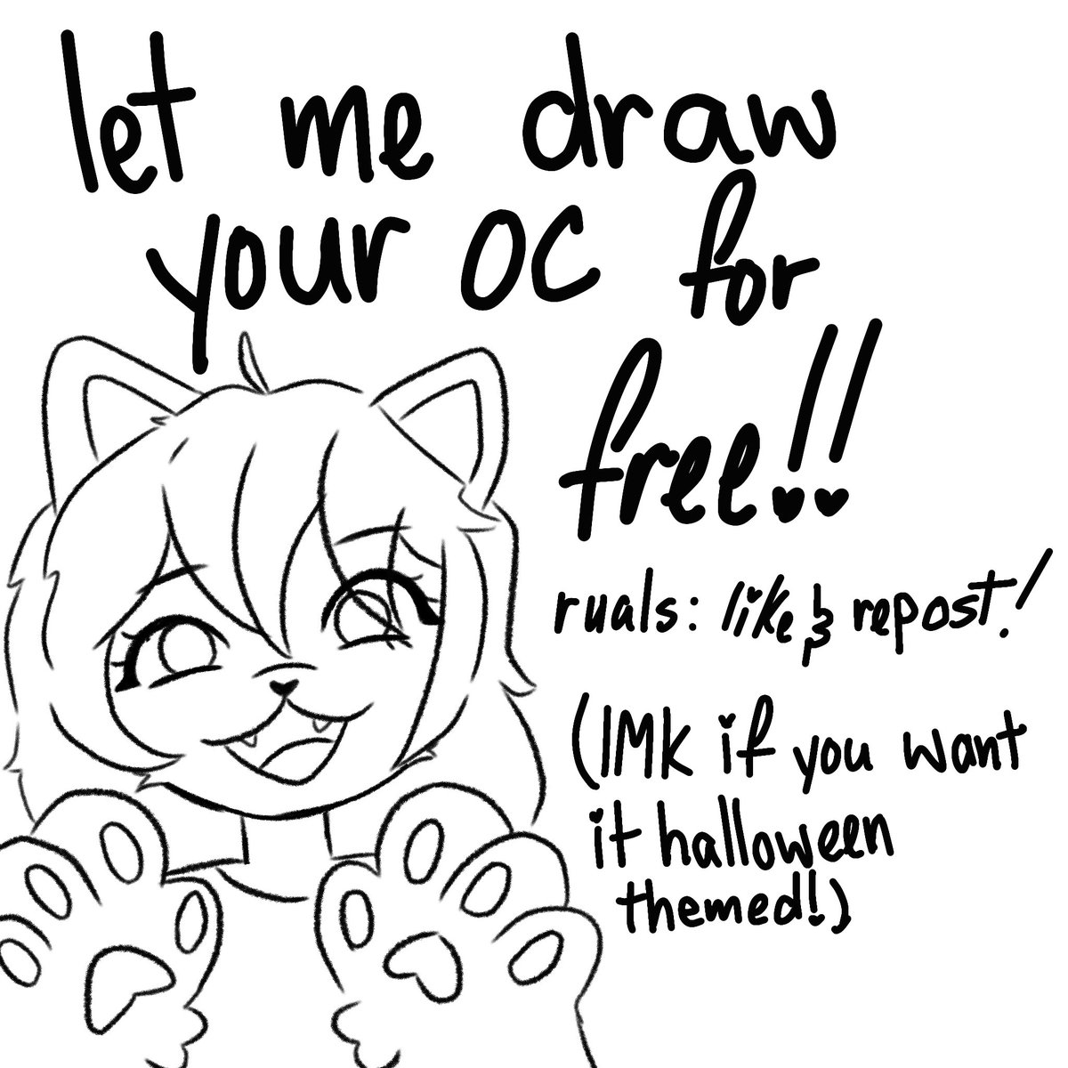 Deamariell1's tweet photo. Help me build my portfolio!! 

Just like❤ and repost🔁 
And I'll draw your oc!! 

Dm or put in the comments your oc!! 

‼️Expires October 1‼️
#furryartㅤㅤㅤ https://t.co/HGSTfUoCmZ