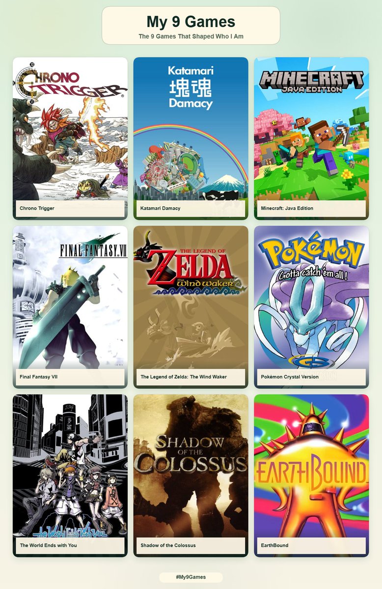 DRRRTails's tweet photo. i can also count to 9. 3 times in fact.

it's really hard narrowing it down to 9 for all of these especially when it's not necessarily favorites but things that had the most impact on my life or led to bigger changes overall yknow... https://t.co/DfpBSXtOf2