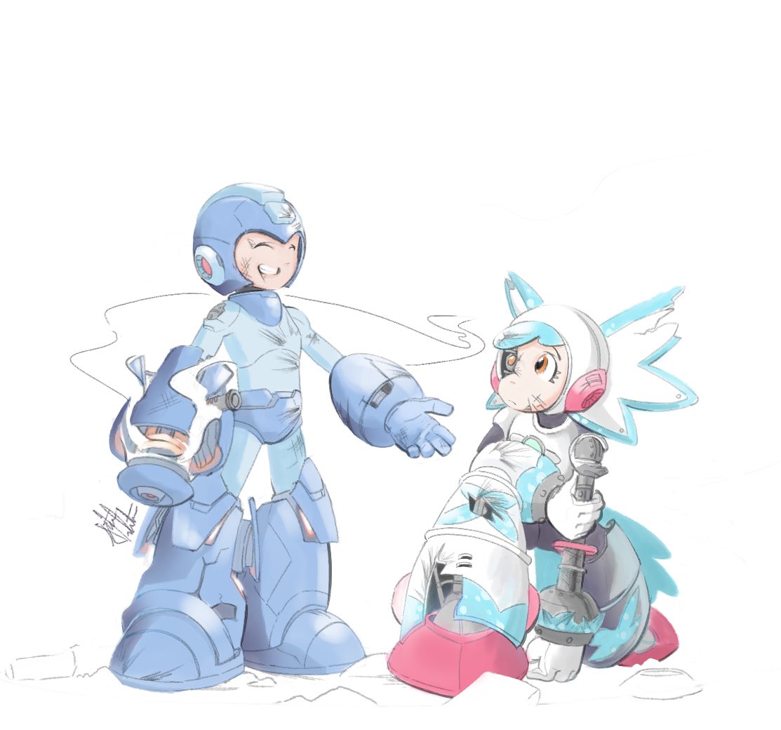 SDWhitcraft's tweet photo. I’ve always felt getting blown up by Mega Man was more of an initiation than a defeat. Also the new damage effects are really cool 👌🏻

#MegaMan #MegamanDO #Twinklegirl #ボスデザインコンテスト #ロックマンDO https://t.co/j3euvqohwo