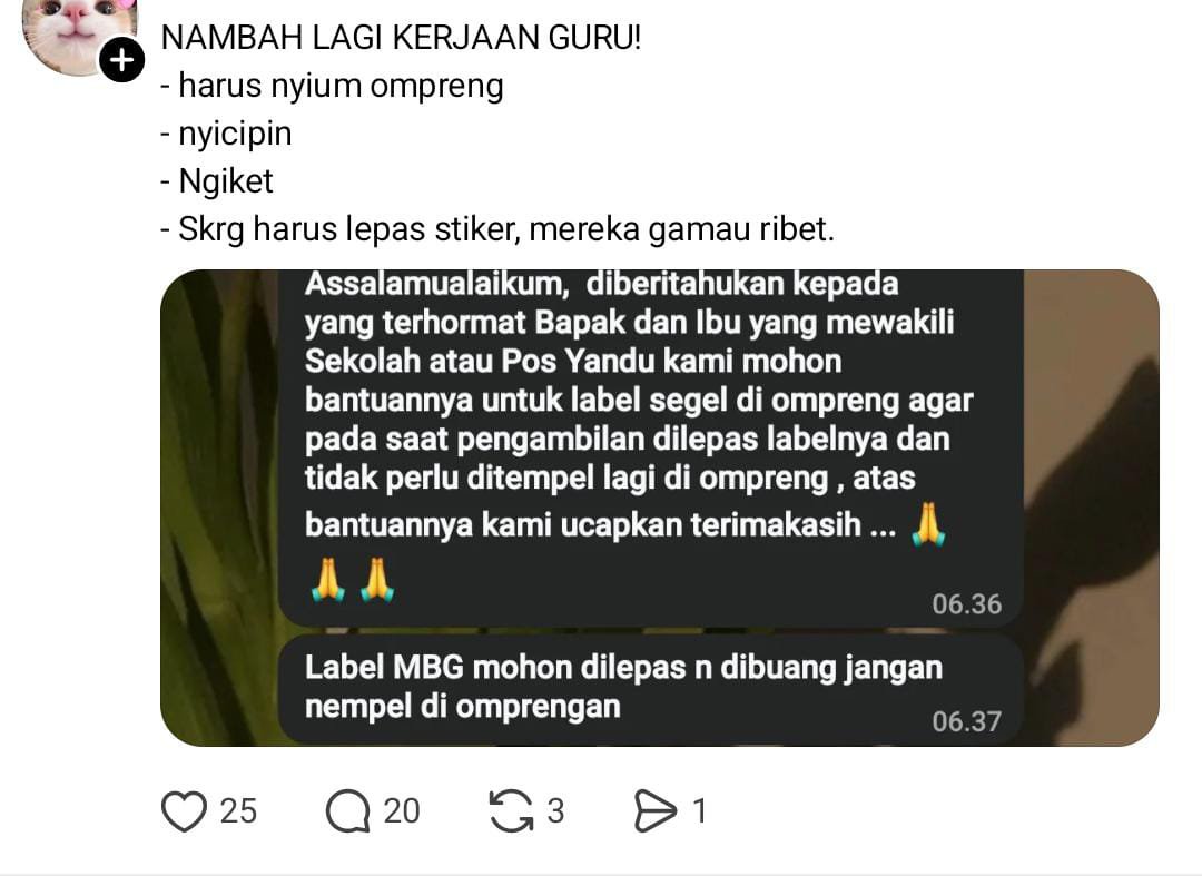 soraipena's tweet photo. guru gaji kecil, kerjaannya seabrek. meanwhile yang gaji gede kerjaannya apa? berasa dihina banget liatnya https://t.co/REqktx9vPm