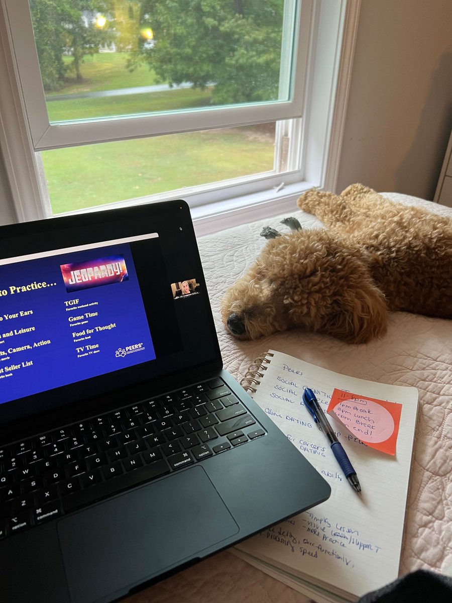 UCLAPEERS's tweet photo. We’re halfway through our 3-day PEERS® for Young Adults Certified Teleconference, led by our very own Dr. Elizabeth Laugeson. Thanks to all the professionals and furry friends joining us from 20 countries to learn evidence-based, neuroaffirming strategies for supporting adults! https://t.co/RGtwDs7Bsw