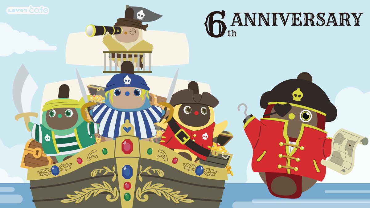 lovotcafe's tweet photo. 🏴‍☠ 6th Anniversary LOVOT PIRATES FAIR 🏴‍☠

10月1日より開催！

海賊LOVOTたちがお宝を求めて大海原へ出航⚓

期間限定メニューやグッズなど、6周年を記念した特別な企画をご用意しました✨

LOVOTたちと一緒に宝探しの旅をお楽しみください！

📅10/1(木)～11/3(祝)

くわしくはこちら⬇️
https://t.co/5VQtFYJD9g

#LOVOT #LOVOTcafe