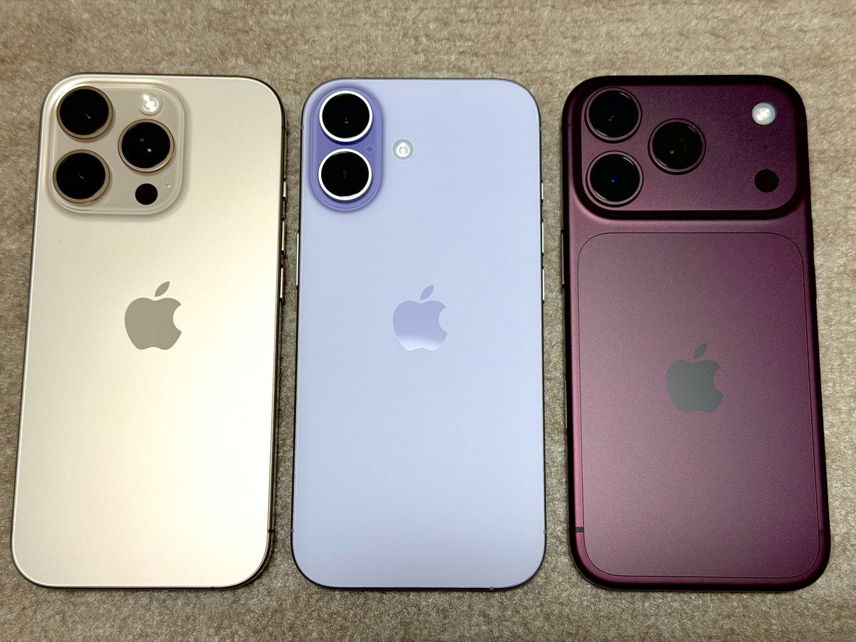 aya2JZ230PS's tweet photo. iPhone 18 Proに変えて1週間
今iPhone 17をお借りしてますが
めちゃくちゃいいですね📱✨
色も可愛くて軽いしディスプレイも
ProMotionで正にProに準ずる高性能🙆🏻‍♀️
持ち主様売って欲しいです🙇🏻‍♀️
18 Proが重く感じますね。
16 Proは買取に出します。
#iPhone16Pro 
#iPhone17 
#iPhone18Pro 
#120Hz https://t.co/8ssd16A9bV