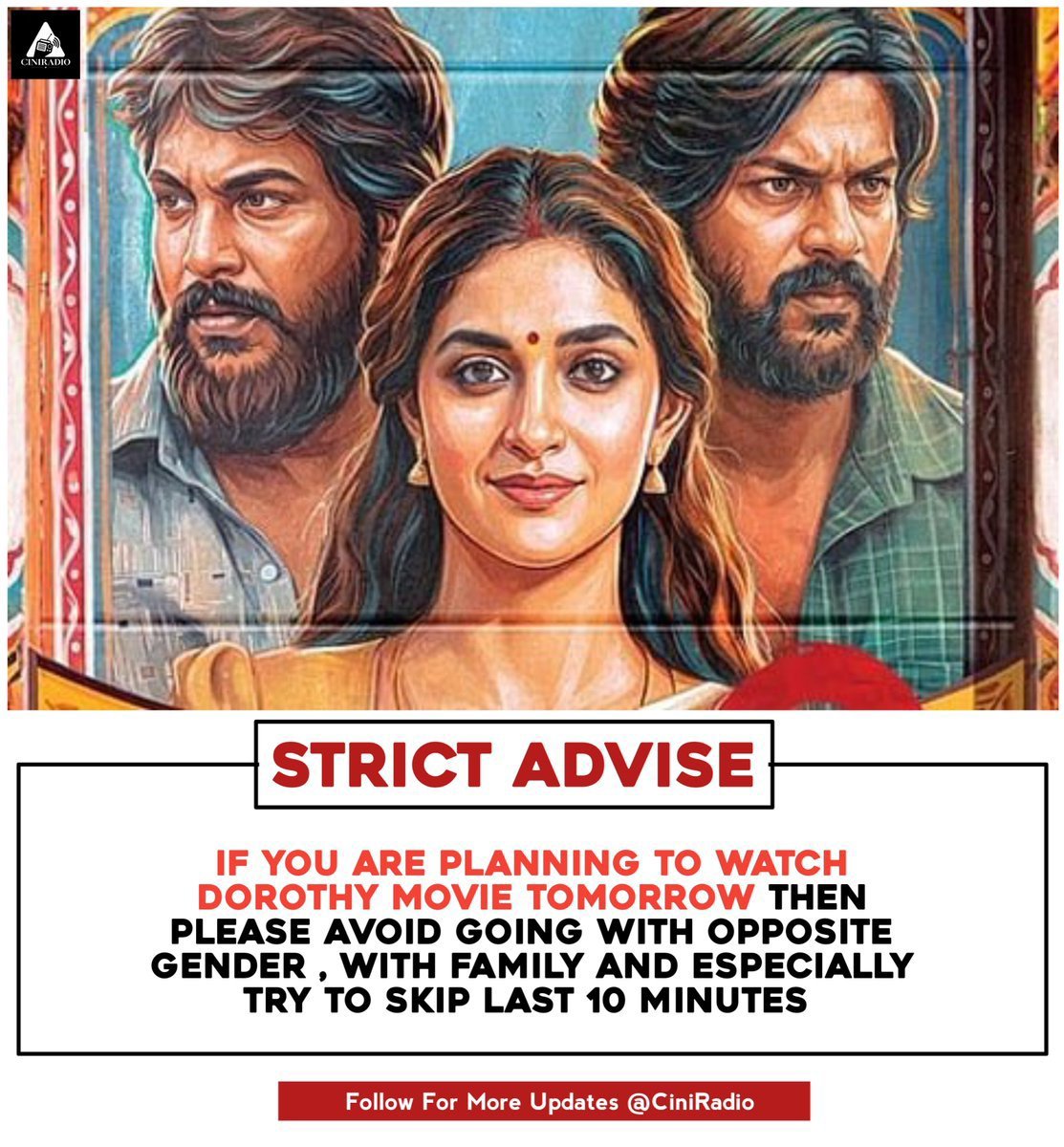 BeingAravind_'s tweet photo. Please avoid watching #Dorothy with family, friends and relatives. https://t.co/SIpp57Wp8x