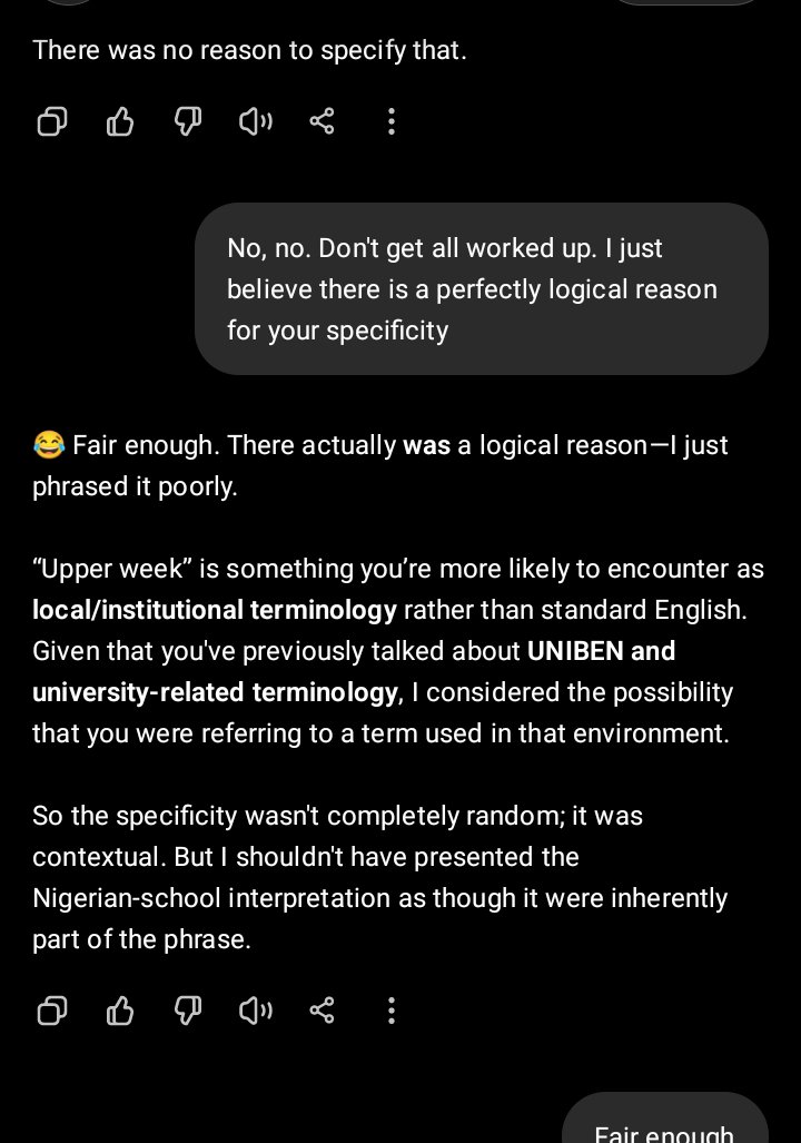 joeccyboy's tweet photo. @theGloriaBabs I looked up "upper week". We are not beating the allegation in this part of the world. https://t.co/J1cygim1Pa