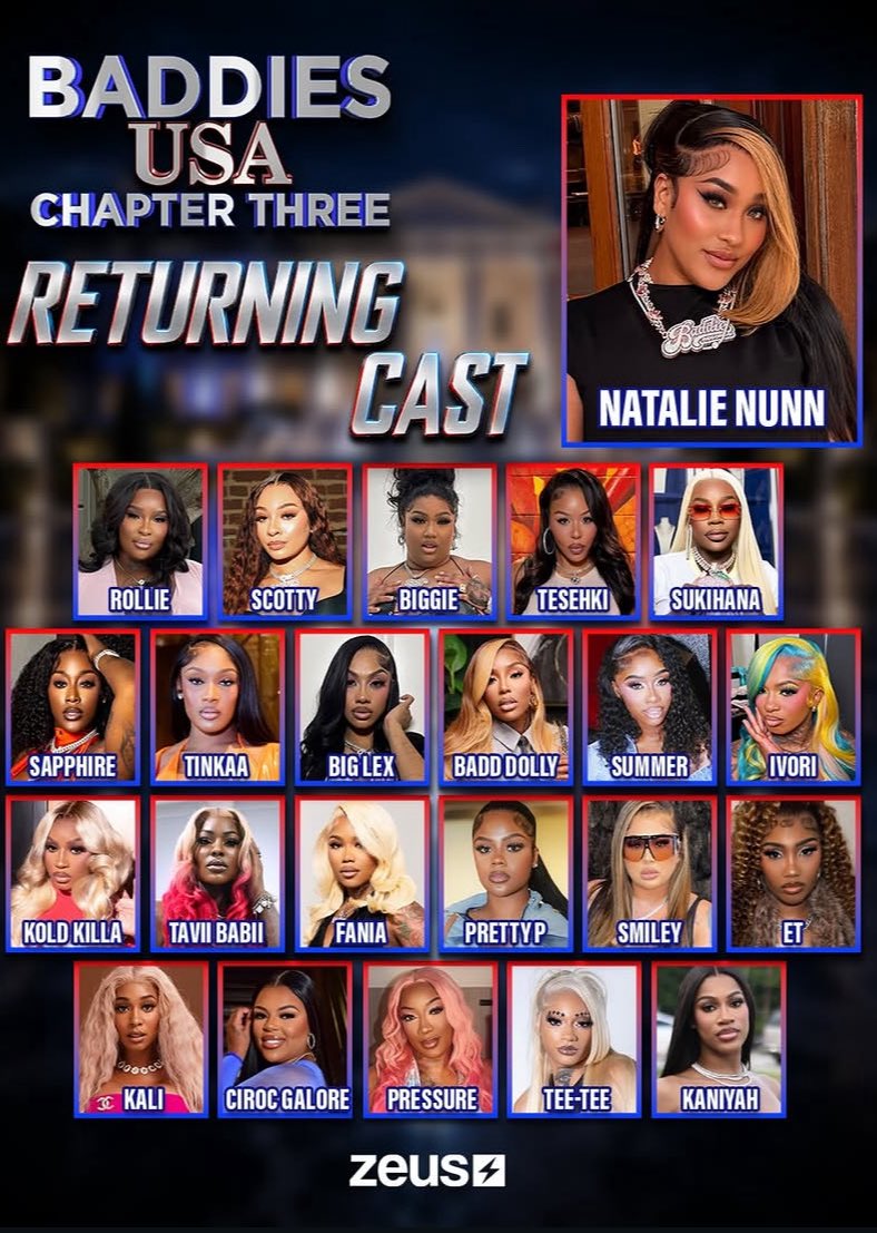 japcartier's tweet photo. Baddies USA chapter 3 CAST๐ณ #BaddiesUsa #BaddiesCHAPTERTHREE https://t.co/9nUwmPqY4v