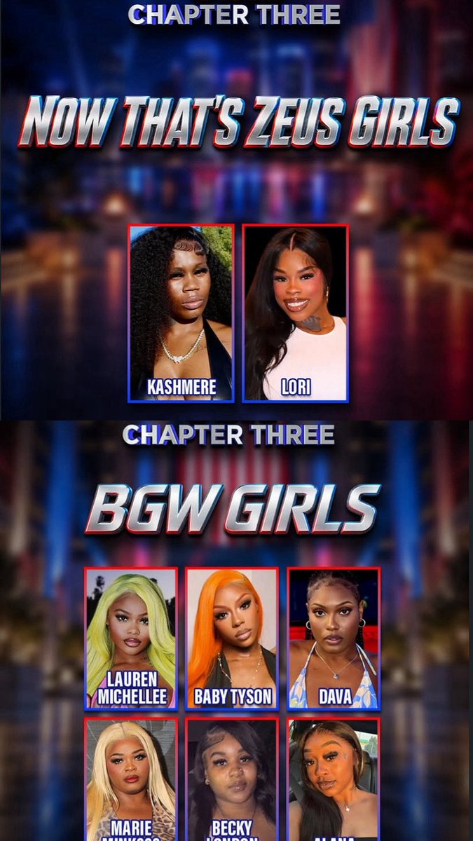 japcartier's tweet photo. Baddies USA chapter 3 CAST๐ณ #BaddiesUsa #BaddiesCHAPTERTHREE https://t.co/9nUwmPqY4v