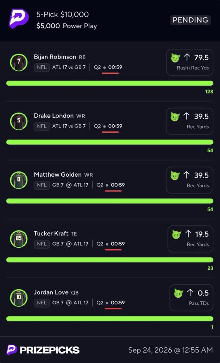 officialGr10dg's tweet photo. DONT MISS OUR NEXT PLAY.
JOIN THE DISCORD TO UNLOCK 🔓 FREE PICKS 👇👇

https://t.co/JXUq4uOGmN

#Prizepicks #nfl #Gambling𝕏 https://t.co/SZCITwWbMe