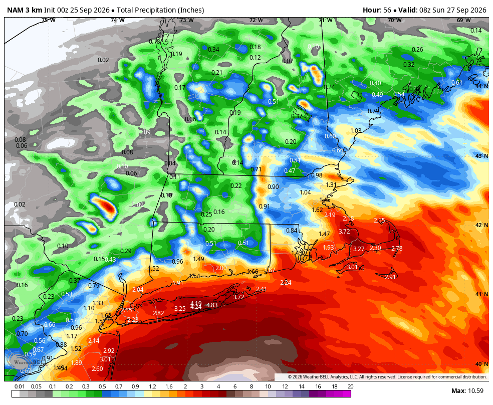 dspringzwx's tweet photo. 00z NAM is in and WOW.

Likely slightly overdone with the winds.. But man that'd do some heft damage... https://t.co/uE8t9SJQzm