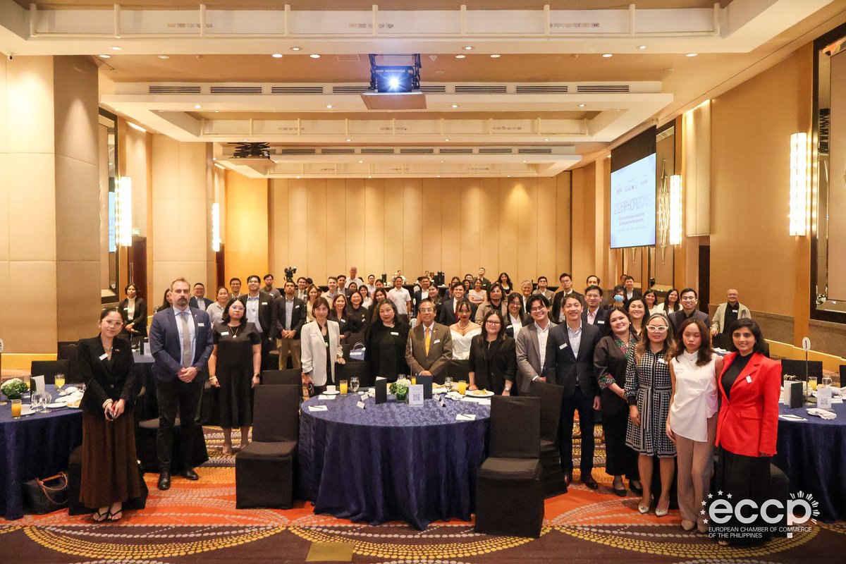 eccponline's tweet photo. Check out the highlights from yesterday’s 2026 IP Horizons! 💡🌅

Following the historic milestone in the EU-Philippines Free Trade Agreement (FTA) negotiations on 22 September, the European Chamber of Commerce of the Philippines (ECCP), in collaboration with the South-East Asia IP SME Helpdesk, convened key stakeholders for the “𝟮𝟬𝟮𝟲 𝗜𝗣 𝗛𝗼𝗿𝗶𝘇𝗼𝗻𝘀: 𝗜𝗣 𝗘𝗻𝗳𝗼𝗿𝗰𝗲𝗺𝗲𝗻𝘁 𝗮𝗻𝗱 𝗢𝗽𝗽𝗼𝗿𝘁𝘂𝗻𝗶𝘁𝗶𝗲𝘀 𝗶𝗻 𝘁𝗵𝗲 𝗘𝗨-𝗣𝗵𝗶𝗹𝗶𝗽𝗽𝗶𝗻𝗲𝘀 𝗙𝗿𝗲𝗲 𝗧𝗿𝗮𝗱𝗲 𝗔𝗴𝗿𝗲𝗲𝗺𝗲𝗻𝘁” to explore what the evolving trade deal means for Intellectual Property rights and European SMEs.

The forum examined how the #Philippines is responding to global IP developments, ranging from digital piracy and online counterfeiting to geographical indications (GIs), and how European businesses can align their IP strategies with both EU standards and Philippine legal reforms.

Industry experts including Atty. Edmund Jason Baranda, Managing Partner of Baranda and Associates – Rouse & Co. International Limited and External Expert of the South-East Asia IP SME Helpdesk, alongside Hon. Teodoro C. Pascua, Director General of the Intellectual Property Office of the Philippines (IPOPHL), emphasized that while the FTA opens new doors, strong IP strategies and evidence-gathering are essential for businesses to navigate the digital age and capitalize on new market opportunities.

The event was hosted and moderated by Atty. Reena Mitra-Ventanilla, Chairperson of the ECCP Intellectual Property Rights Committee.

Thank you to our Gold Partner, Baranda & Associates, and to everyone who contributed to a dynamic open forum and panel discussion!

📸 For official photos, visit: https://t.co/G6LRAITjBH

#2026IPHorizons #WeChampionBusiness #ChamberOfChoice #IntellectualProperty #BrandProtection #SouthEastAsia #EUTrade #TradeDeal #FTA
