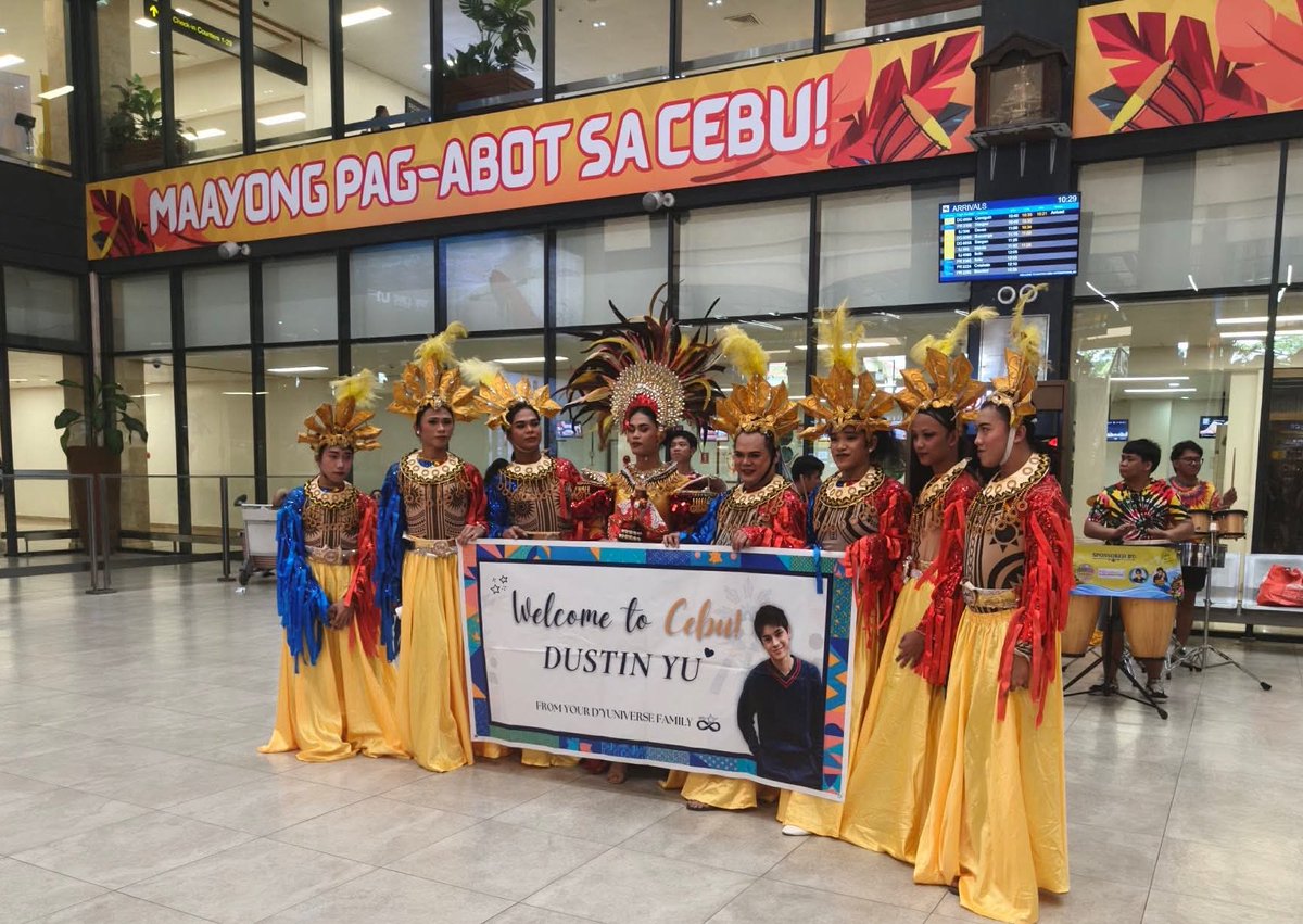 DBSugboSquad's tweet photo. Welcome to Cebu again, @dustinyuu and to our precious @biancadeveraa 💛🥳 https://t.co/RARKofvdel