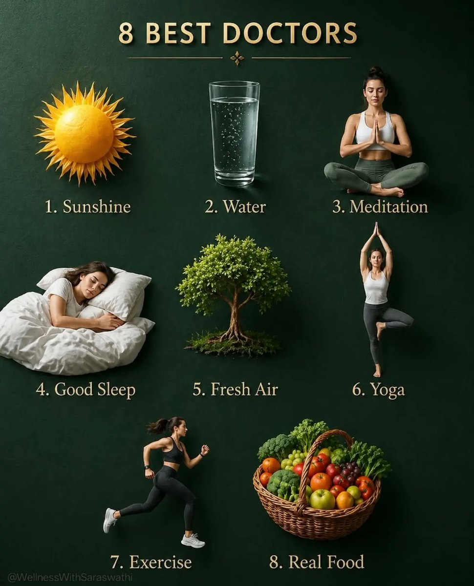 jamessanchez6pu's tweet photo. Your body heals better when supported by a healthy lifestyle. Prioritize sunshine, hydration, peace of mind, quality sleep, fresh air, yoga, movement, and real food. Small daily habits build lasting wellness. https://t.co/vwjK2drrxZ