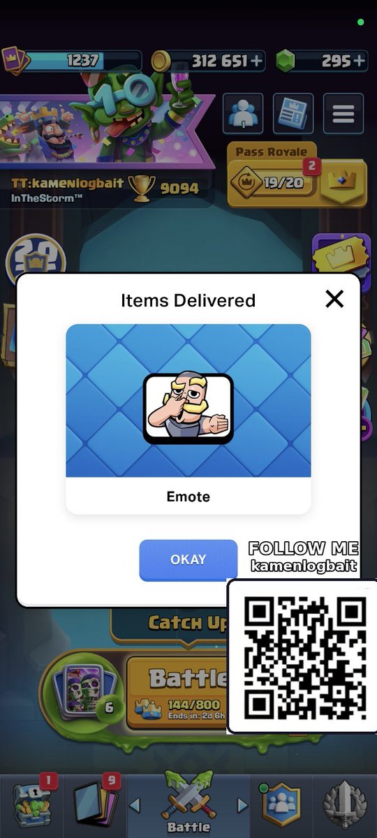 kamenLogbait's tweet photo. Follow me♥️ if you want me to upload more free stuff.
#clashroyale #royaleapi https://t.co/aZtpw8pi94