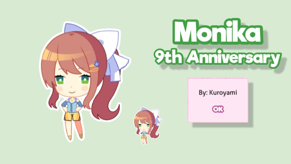 180Personal's tweet photo. Monika 9th Anni Chibi!!!

#ddlc #dokidokiliteratureclub #monika #monikaddlc #ddlcmonika https://t.co/llWKds9W3F