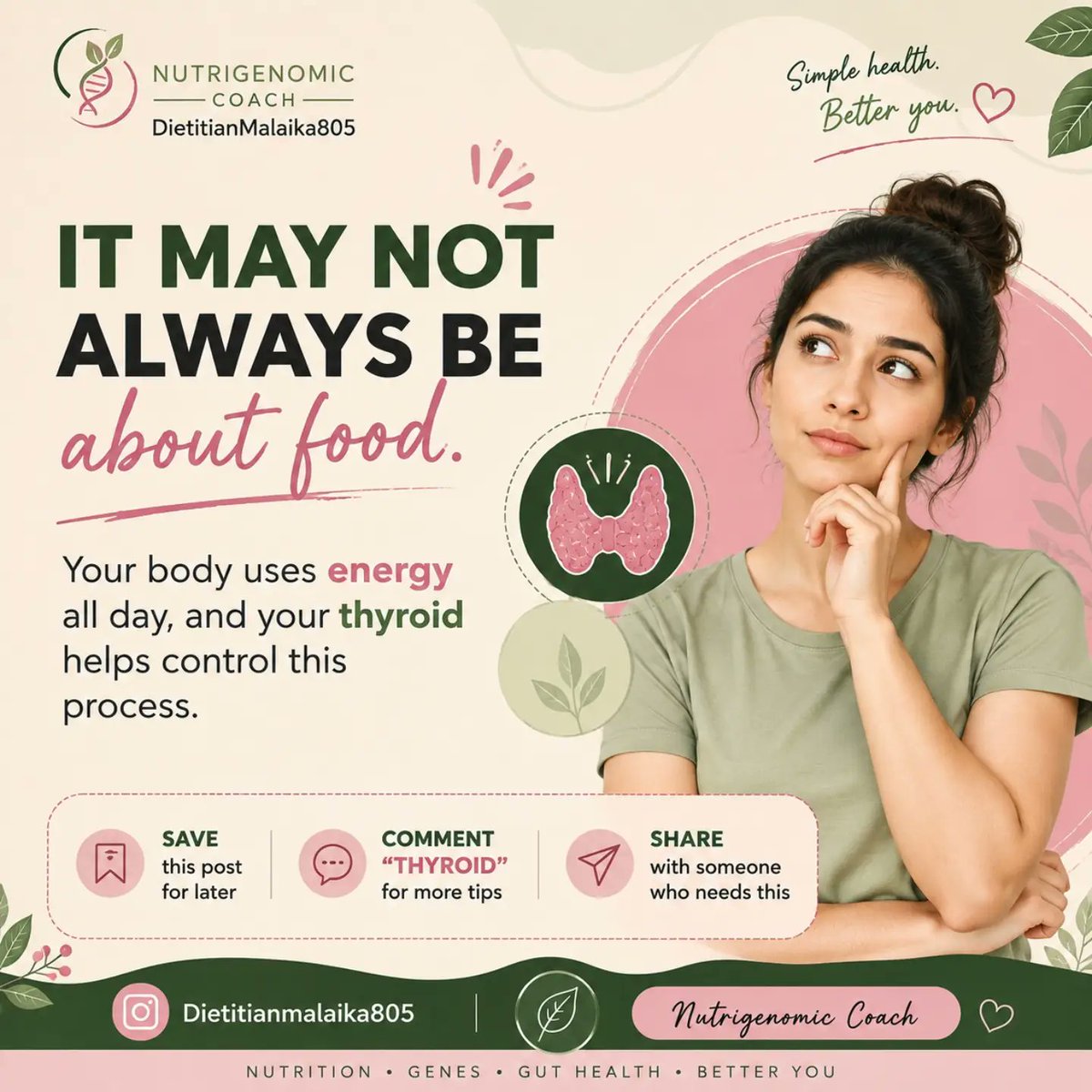 rileysmith464ye's tweet photo. Eating normally but your weight keeps changing? Weight changes aren’t always about how much you eat. Thyroid issues can affect energy use and weight, but many other factors matter too. If changes persist, consult a healthcare professional. https://t.co/XSyUz5Jeqr