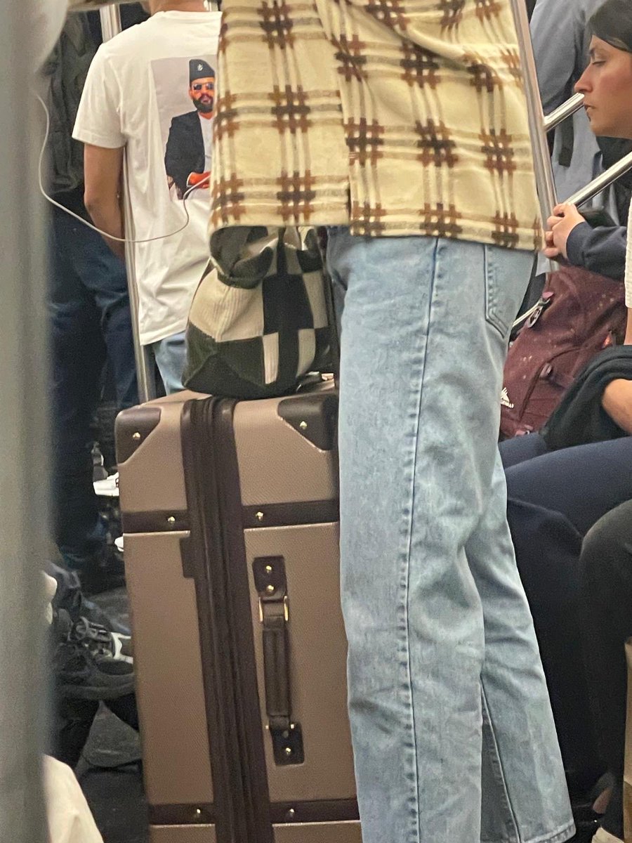 AnupKaphle's tweet photo. Prime Minister Balendra Shah spotted on the New York subway. https://t.co/5Pit8HrNbE