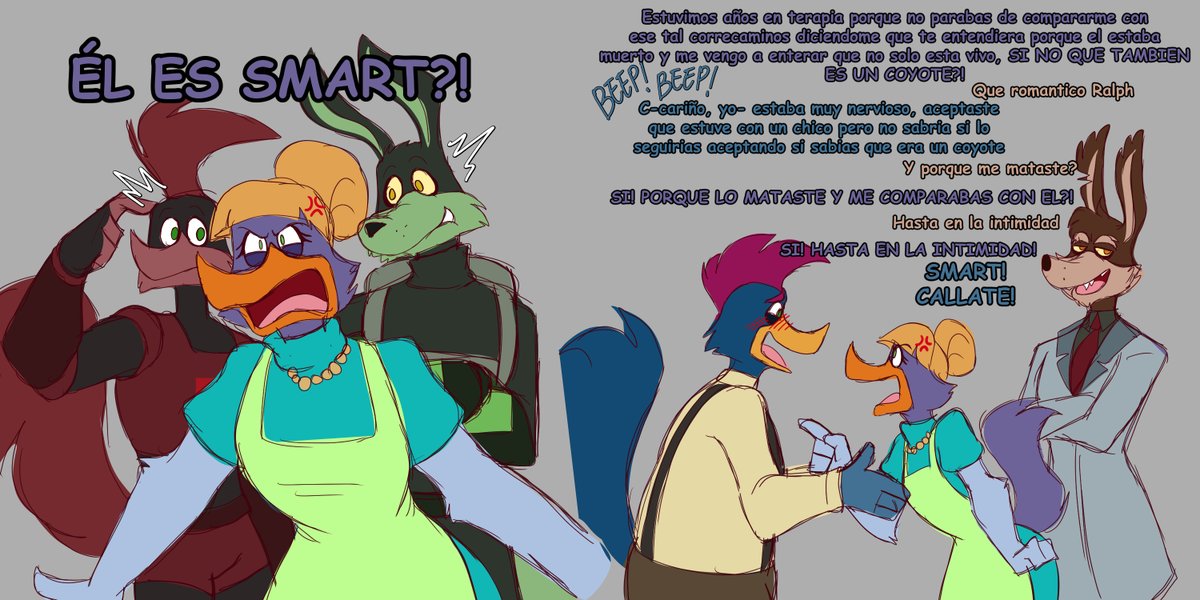 Al_Toons's tweet photo. Se me ocurrió una mamada de que cada generación de Coyote y Correcaminos están destinados a encontrarse al menos una vez en su vida y formar una relación entre ellos (No limitándose a la amorosa claro esta)

Y después se me ocurrió esta otra mamada XD https://t.co/chG7fxz4VA