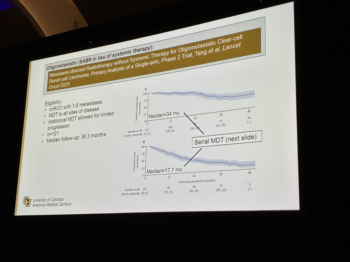 montypal's tweet photo. Terrific talk by @TylerRobinMD @CUSystem at #BKCA26 hosted by @TomJayram &amp; #DrNealShore @CURCMB. Eloquent summary of data from @ChadTangMD, @_ShankarSiva &amp; others who have made radiation a reality for #kidneycancer in a variety of settings. https://t.co/CDCu51Go7s