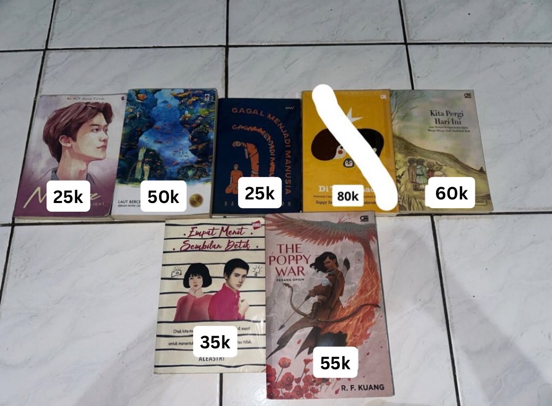 heartpalette's tweet photo. wts want to sell buku novel + komik preloved
- ask condition through dm
- dom kendari, sulawesi tenggara
- link oren ada dibawah
#warunganime #wtsnovel #wtskomik #wtspreloved https://t.co/cgA4mSmlT3