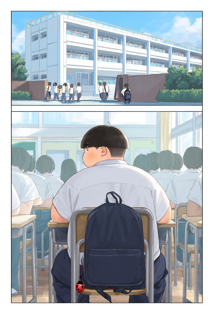 dayoutaiwan's tweet photo. 「キモっ」――あの日、彼は恋を捨てた。

台湾発オリジナル漫画『てんとう虫と生き仏』第1話「キモっ」公開🐞
恋を方程式に変えた男と、その方程式を拒む女の物語。始まりは彼の高校時代から。

#てんとう虫と生き仏 #創作漫画 #漫画が読めるハッシュタグ https://t.co/9XJ56aVeic