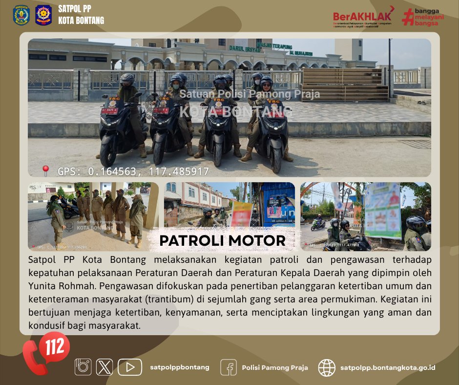 satpolppbontang's tweet photo. Salam Praja!     
Kegiatan Satpol PP Kota Bontang,     
Jumat, 25 September 2026.

@kemendagri
@ditpolpp_linmas
@kominfo_btg
@ppidbontang https://t.co/07k0bhWWkK