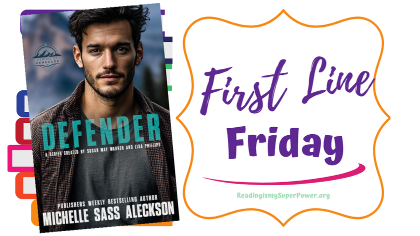 MeezCarrie's tweet photo. It's time for #FirstLineFriday - come over to the blog &amp; share the first line of a book you're reading (or want to read)! Today I'm featuring DEFENDER by Michelle Sass Aleckson! https://t.co/n0rw6daq5f

#BookTwitter #readingcommunity #romanticsuspense @SunrisePublish https://t.co/nhnrGiI8pB