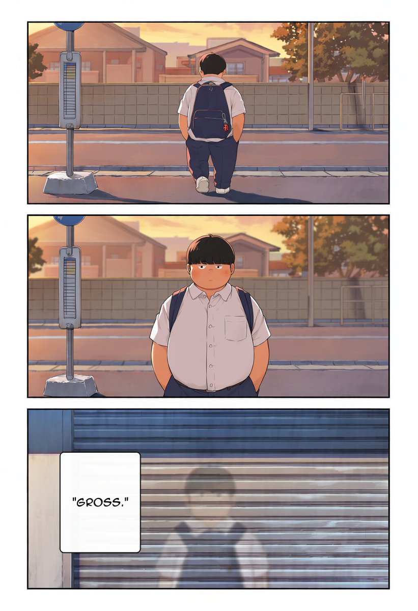 dayoutaiwan's tweet photo. The day she called him "gross," he stopped believing in love.

The Ladybug and the Living Bodhisattva — Ep.1 "Ew, Gross!" is out 🐞
A man who turned his life into a formula, and the woman who refuses to fit it. It begins in high school.

#OriginalManga #TaiwanManga #webcomic https://t.co/UF29nR4aA3