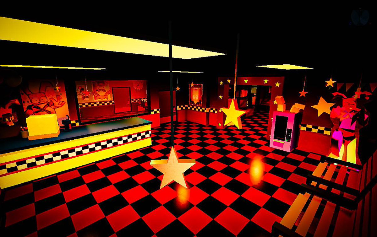 U6AM_MailLady's tweet photo. New springbonnie Animations!! 
Animated by S3lly on discord
Model by @PacedTime 

New map remake by Ethan and Rtec

Security guard remodel by @_leonekko 

|Source: @skullsgame9 https://t.co/KODbF888Mw