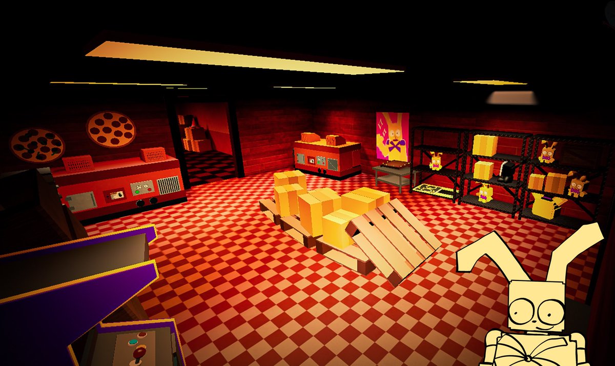 U6AM_MailLady's tweet photo. New springbonnie Animations!! 
Animated by S3lly on discord
Model by @PacedTime 

New map remake by Ethan and Rtec

Security guard remodel by @_leonekko 

|Source: @skullsgame9 https://t.co/KODbF888Mw