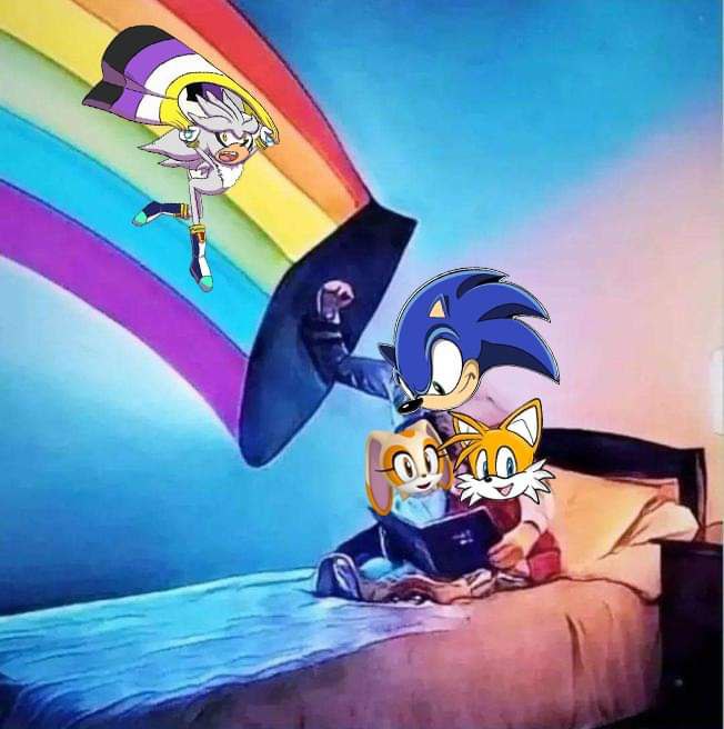 SonicDramaDaily's tweet photo. Sonic says: Protect the kids from grooming https://t.co/pY1EqEigiN
