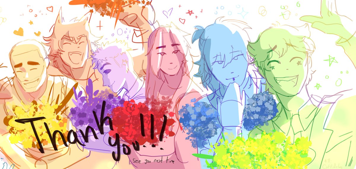 Coffidelay's tweet photo. wait! grab some flowers before you go!

#HEARTSTEEL‌ </3 we'll miss you https://t.co/PbB3en9o5Q