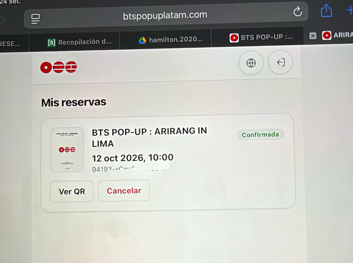 aledamaca's tweet photo. Soy una crack, conseguí las entradas y ahora cupo en la pop up para mi y mi mamá 😭😭😭 https://t.co/TQAE0354H3