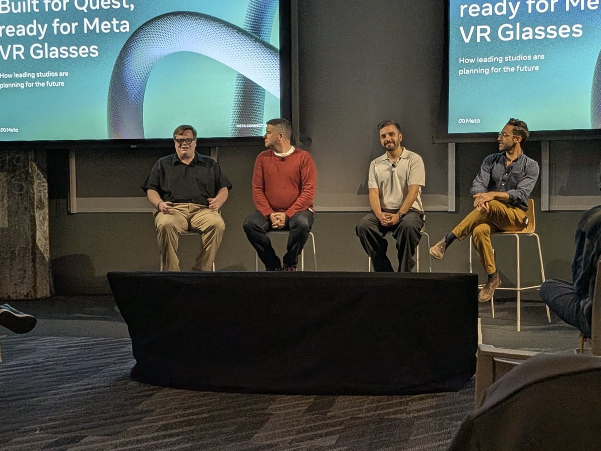 Magnemar2000's tweet photo. Thanks @meta for the opportunity to share how @SoulAssemblyLTD have been developing our new games for #MetaVRGlasses - thanks also to everyone who came along and listened. I think it’ll be online tomorrow for those who are interested. #metaconnect https://t.co/kONkhkbDhA
