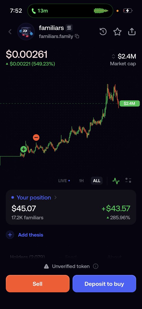 Highkitess's tweet photo. 5$ into 40$ and climbing. https://t.co/8QYS1OMcGd