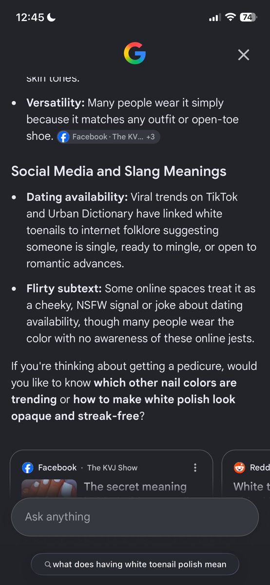 Wakaaxxs's tweet photo. painted my toenails white as i thought it would look cute with my french tip press ons and lowkey my toenails are nasty so ya and my brother was asking if i knew what they meant and i was like no so i searched it up and ???????? WHY IS THERE A SECRET MEANING???? https://t.co/VRKVElbcS7