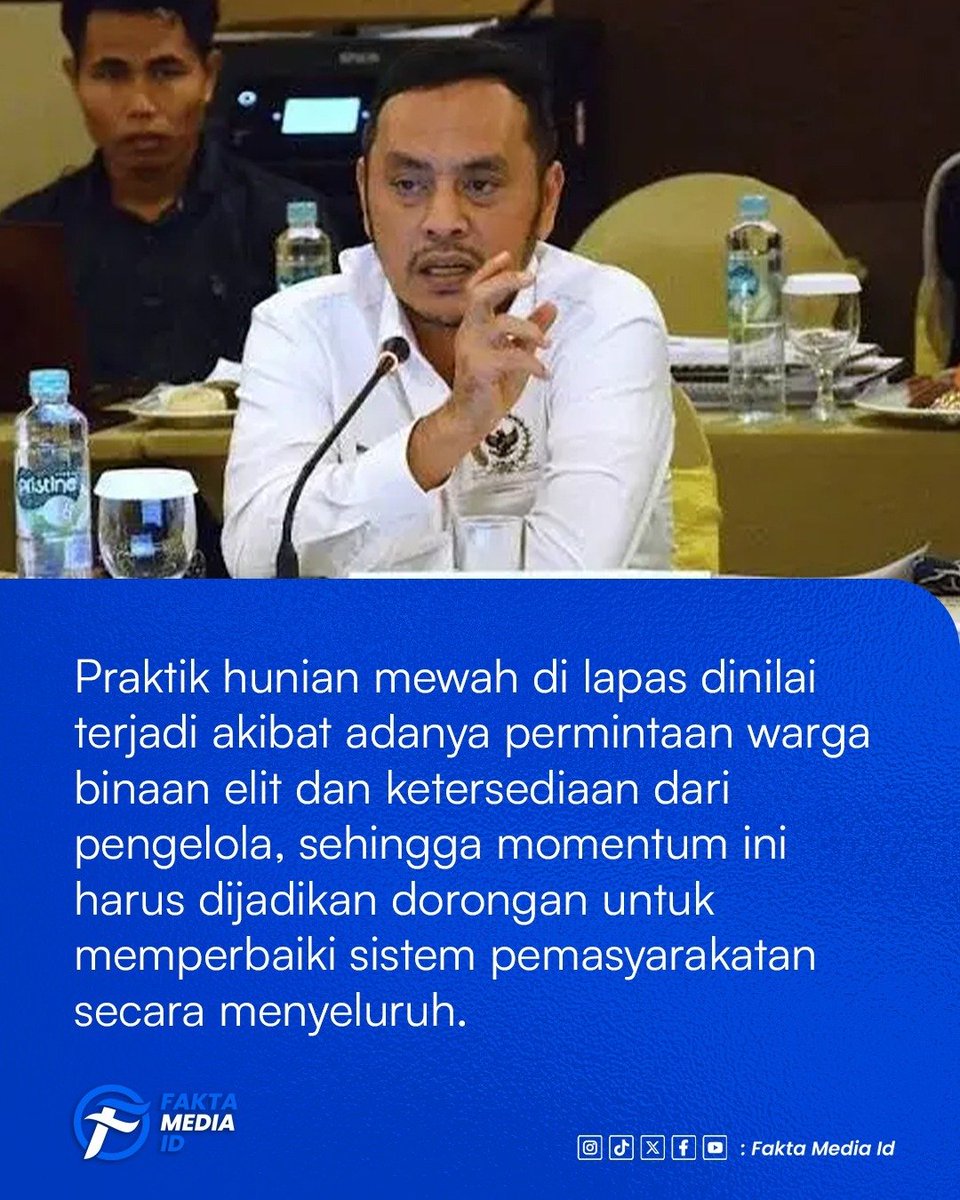 Kasimsergeniw's tweet photo. Komisi XIII DPR tindak lanjuti temuan fasilitas mewah di lapas Cibinong ✍️‼️ https://t.co/TjlvwXcS3Q