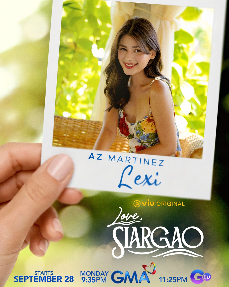 gmanetwork's tweet photo. LEXI, YOUR ULTIMATE TRAVEL BUDDY. Longtime friend siya ni Jao at magiging trusted friend din ni Kara. Basta kasama si Lexi, puno ng good vibes ang bawat adventure sa isla.

Abangan si AZ Martinez bilang Lexi sa 'Love Siargao' simula September 28, 9:35 PM on GMA Prime and 11:25 PM on GTV.

#AZMartinez #LoveSiargao