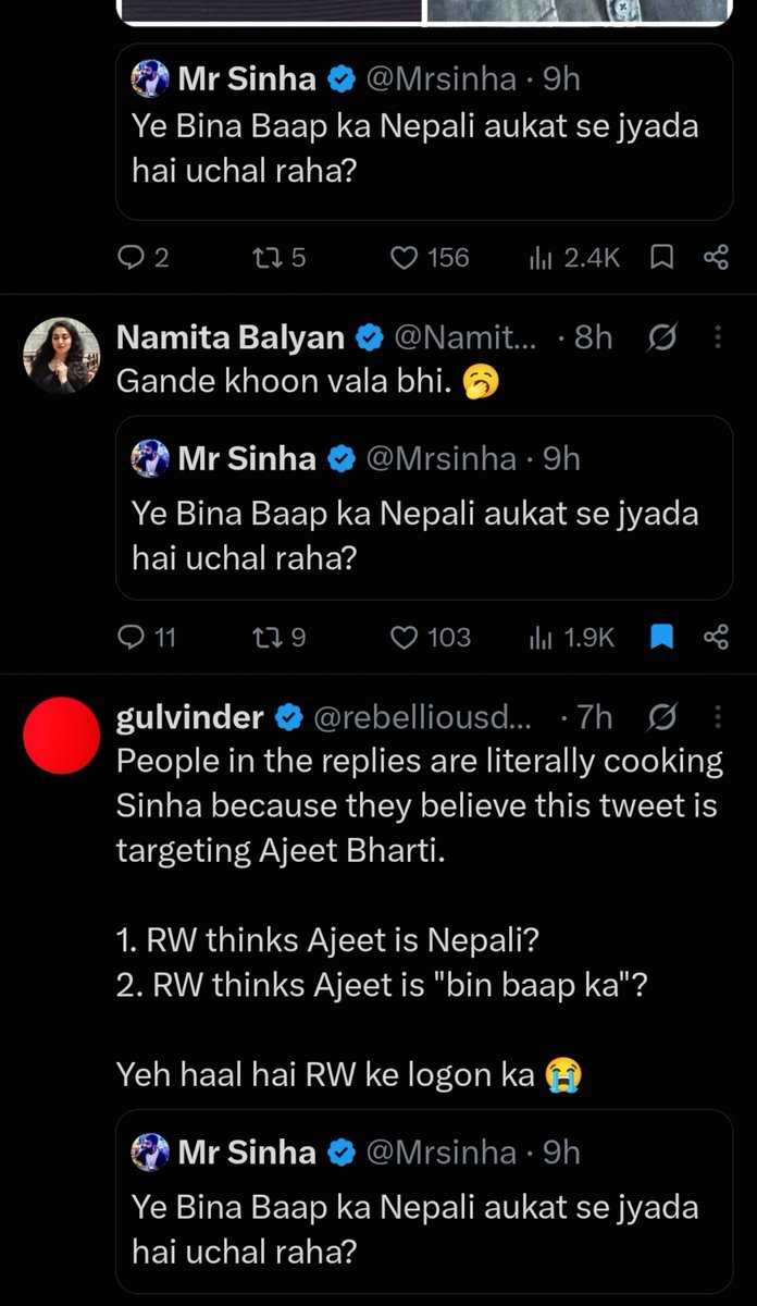 devakaraj's tweet photo. @kambakthzin @MysticAuraawlb @Notorious_Babhn @Raniisaa_ Baniharo 😭 jaldi dudh lo b@p na to log aise hi relte rahenge https://t.co/rtiRorhH7v