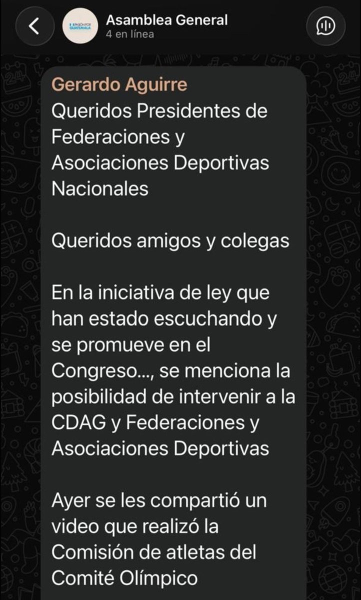 mmendoza_GT's tweet photo. Resulta resalta que: Gerardo Aguirre, presidente del Comité Olímpico Guatemalteco, está presionando a varios atletas para que se pronuncien contra la Iniciativa 6690, impulsada por la diputada Karina Paz: la “Ley Temporal del Rescate Nacional del Deporte Federado Guatemalteco”.
¿Por qué tanta desesperación? Porque la propuesta abre la puerta a una fiscalización más rigurosa del manejo del deporte federado. Y mientras Aguirre evita dar la cara, según denuncias recibidas, estaría utilizando como escudo a atletas —algunos con salarios o vínculos económicos con el Comité y las federaciones— para defender públicamente sus intereses.

Que quede claro: los atletas no deben ser utilizados como guardaespaldas mediáticos de quienes administran millones de quetzales del dinero público. Si Aguirre considera perjudicial la iniciativa, que comparezca, presente argumentos y explique con documentos por qué le preocupa tanto la fiscalización.