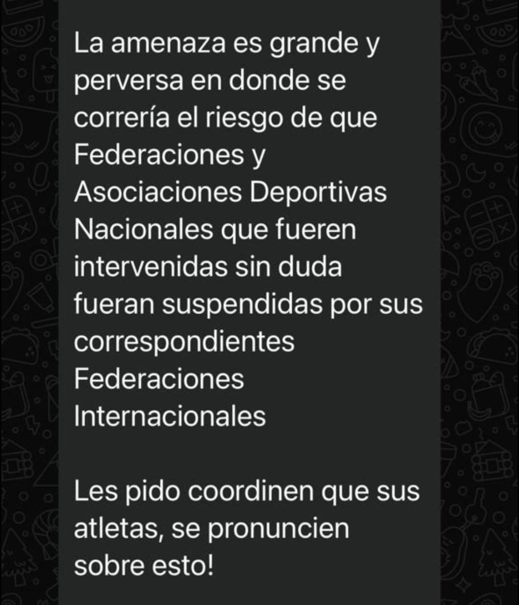 mmendoza_GT's tweet photo. Resulta resalta que: Gerardo Aguirre, presidente del Comité Olímpico Guatemalteco, está presionando a varios atletas para que se pronuncien contra la Iniciativa 6690, impulsada por la diputada Karina Paz: la “Ley Temporal del Rescate Nacional del Deporte Federado Guatemalteco”.
¿Por qué tanta desesperación? Porque la propuesta abre la puerta a una fiscalización más rigurosa del manejo del deporte federado. Y mientras Aguirre evita dar la cara, según denuncias recibidas, estaría utilizando como escudo a atletas —algunos con salarios o vínculos económicos con el Comité y las federaciones— para defender públicamente sus intereses.

Que quede claro: los atletas no deben ser utilizados como guardaespaldas mediáticos de quienes administran millones de quetzales del dinero público. Si Aguirre considera perjudicial la iniciativa, que comparezca, presente argumentos y explique con documentos por qué le preocupa tanto la fiscalización.