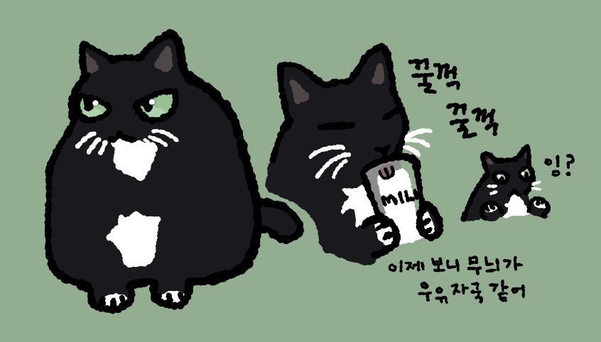 nya2murin's tweet photo. 그리고 쿠로 첫 커미 작업해주샷던분한테 새벽에 이거될까요…? 햇는데 갑자기 1짤 선물받아서 오열하는여자됨
안된다셔서 잇는거 넣가로햇어요
아진짜 너무… 너무동그래 이분이그리는 쿠로가 너무 동그랗고조음  뚱쭝하고 https://t.co/OgibpqiFSr
