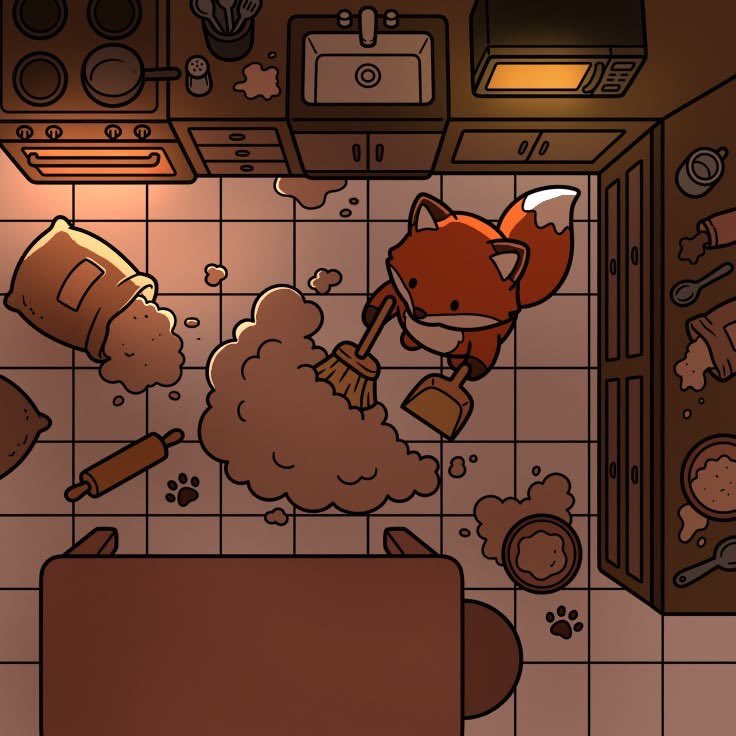 F0xXWild's tweet photo. Cleaning Fox 🦊 https://t.co/DDeYkgZ66I