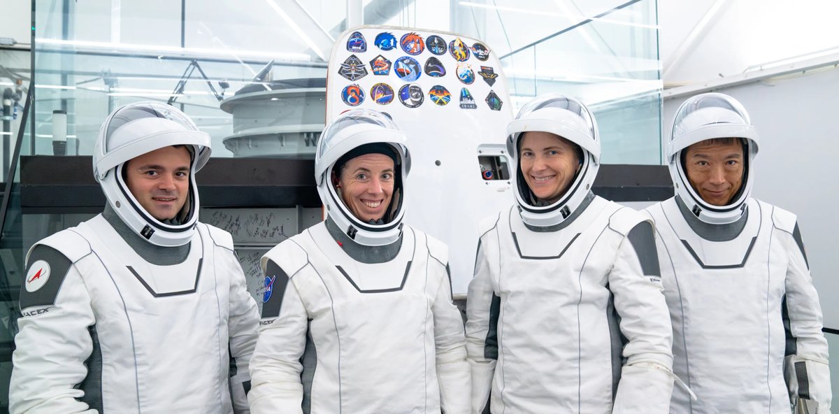 NASASpaceOps's tweet photo. Four crew members from three space agencies will launch to the @Space_Station no earlier than spring 2027 for a long-duration science expedition as part of NASA’s SpaceX Crew-14 mission.

NASA astronauts Kayla Barron and Chris Birch will serve as spacecraft commander and pilot, with JAXA (Japan Aerospace Exploration Agency) astronaut Makoto Suwa, and Roscosmos cosmonaut Arutyun Kiviryan as mission specialists

Learn more: https://t.co/kIKGueFX6t