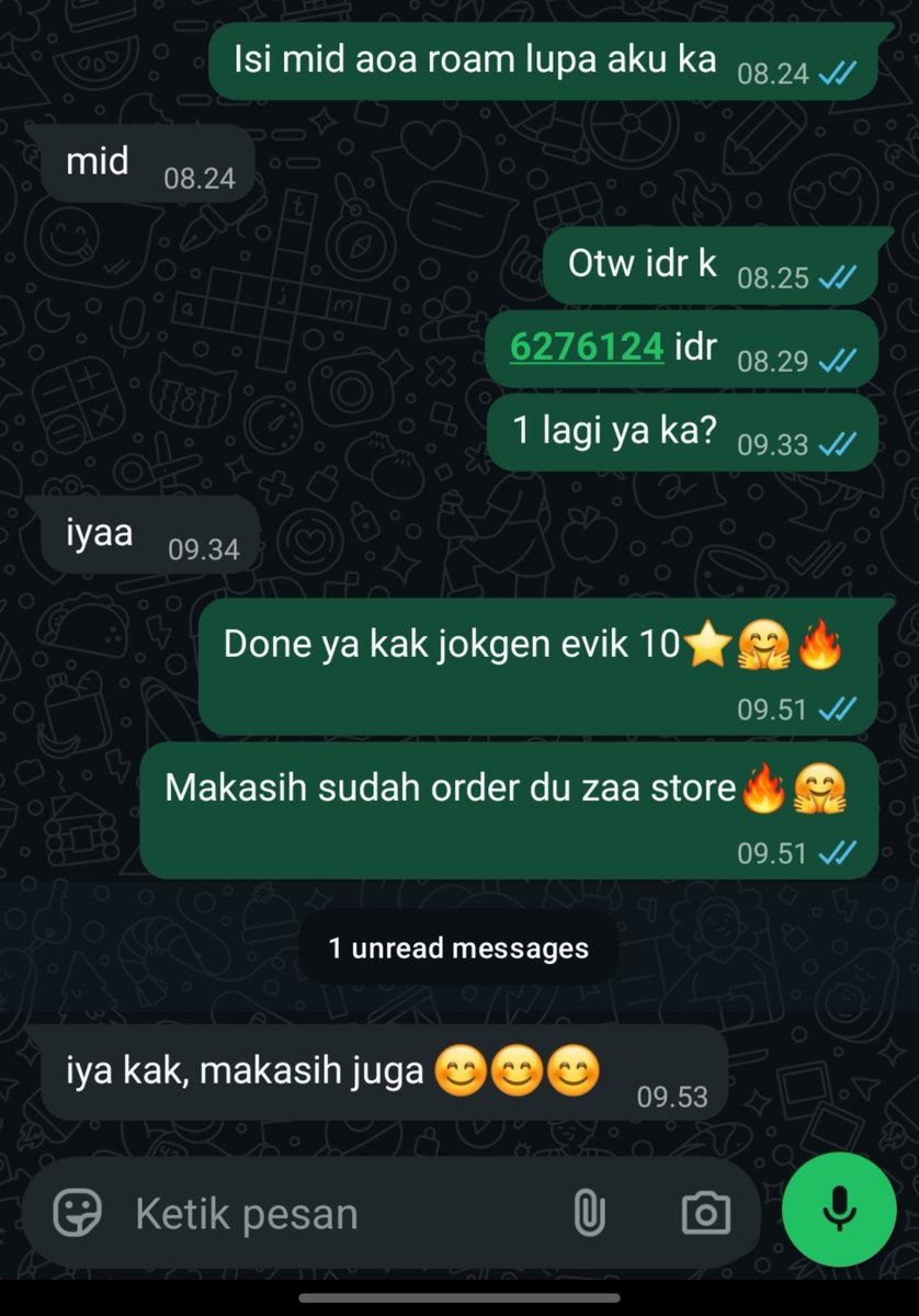 Zaaa_store12's tweet photo. Done lagi ya guysh jokgen evik 10⭐️🤗🔥

Next order bisa DM/WA admin di bio ya guysh📩🤗🔥
#zonauang #zonajajan #zonacuan #jokimlbb https://t.co/DNKfXB0xld